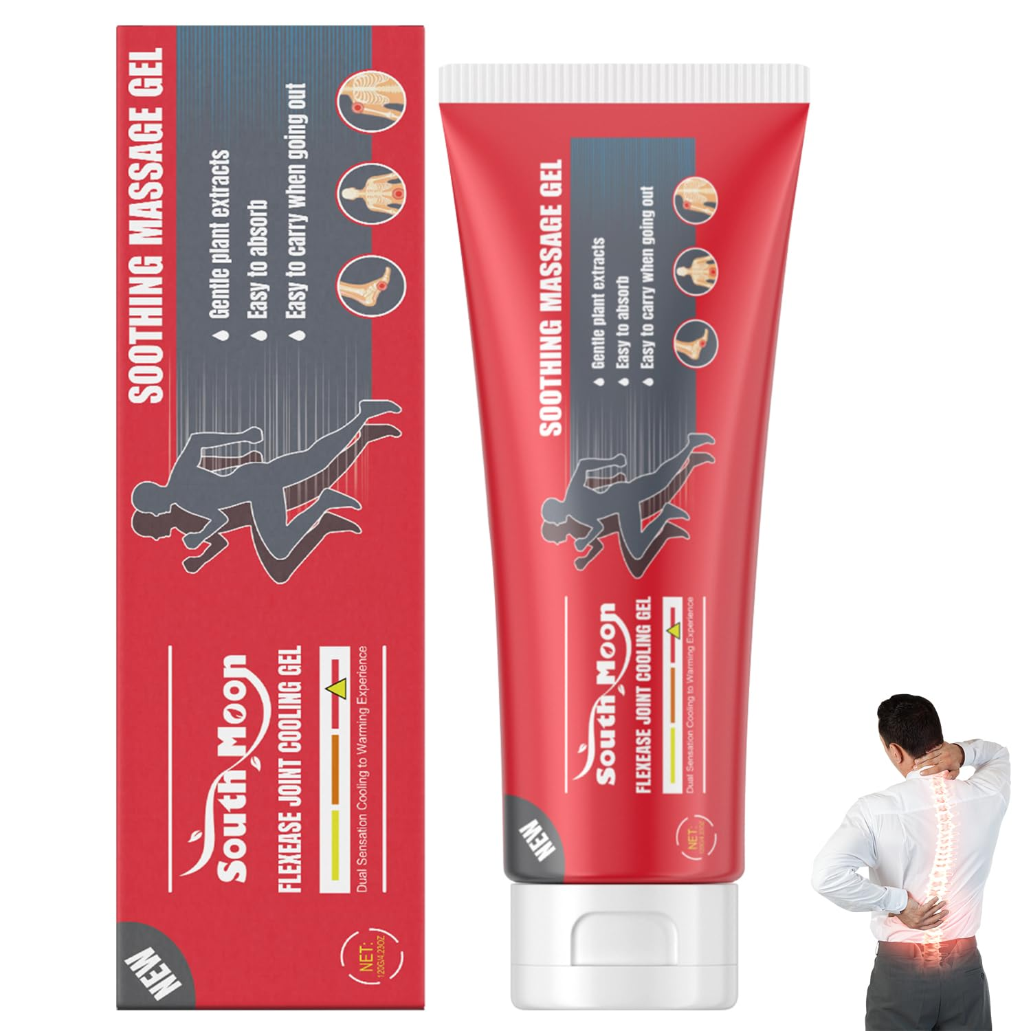 Joint Soothing Massage Gel Cream, A Fast Acting and Soothing Massage Cream Suitable For Muscles In The Knees, Lower Back, Neck, Hands, and Feet