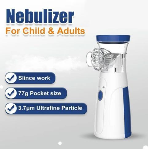 Ultrasonic Nebulizer Rechargeable Nebulizer Machine for Adults and Younger People, Portable Nebulizer with Two Modes