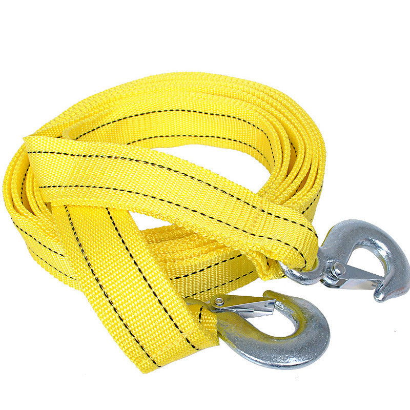 Tow Strap with Hooks 13.12 Foot/4 m, 11,000 lbs Capacity Tow Rope - Heavy Duty Emergency Towing Straps for Vehicles, Cars, Trucks, ATV, for Roadside Recovery, not for Off-Road Recovery