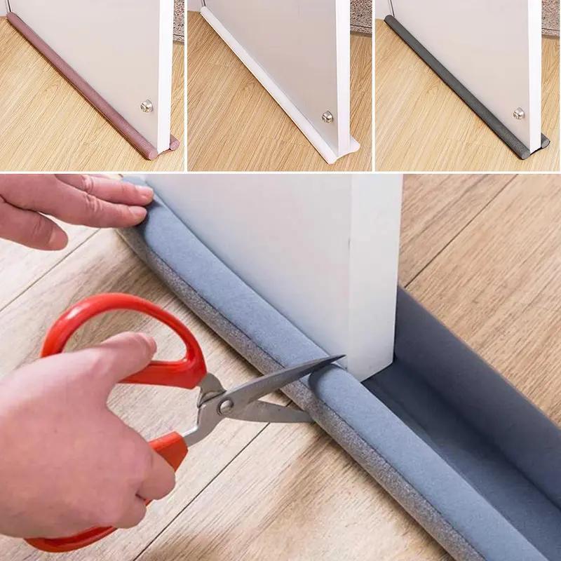 Door Bottom Sealing Strip, 1 Count Door Draft Stopper, Under Door Draft Noise Blocker, Home Essentials
