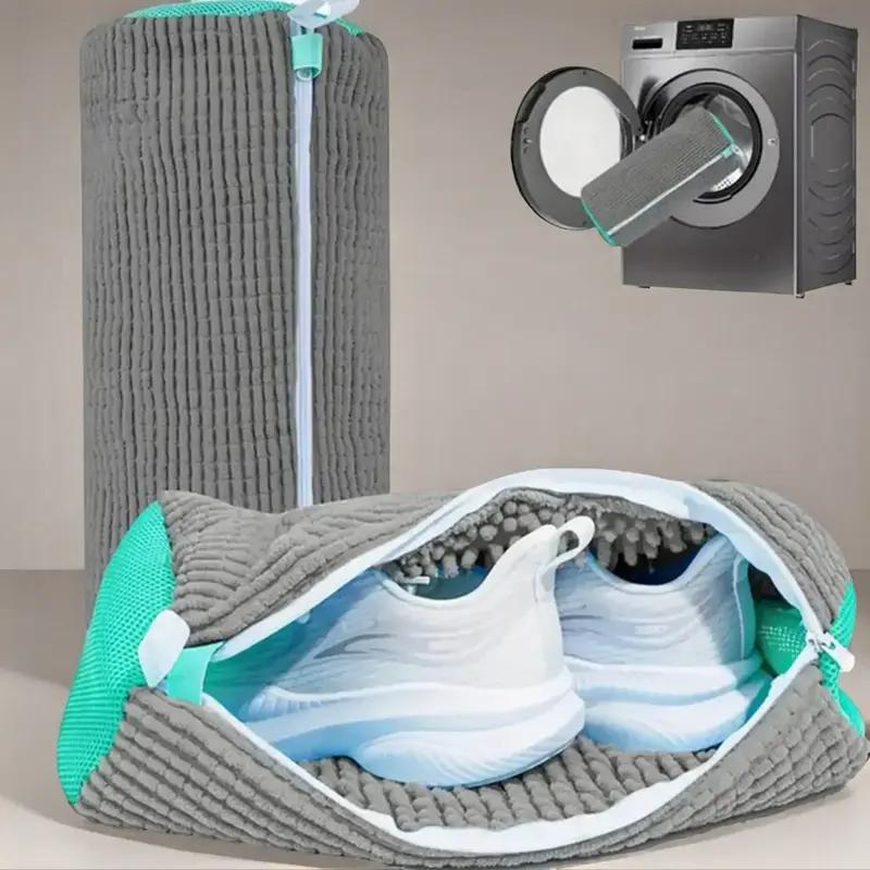 Shoe Washing Machine Bag, Laundry Shoe Bag for Washer and Dryer,1Pcs Reusable Shoe Bag for Washing Machine Fit Most Shoes Types
