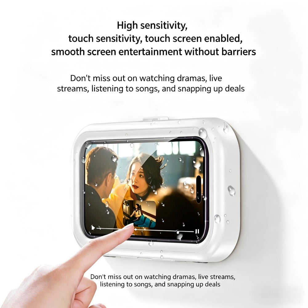 Waterproof phone case for bathroom