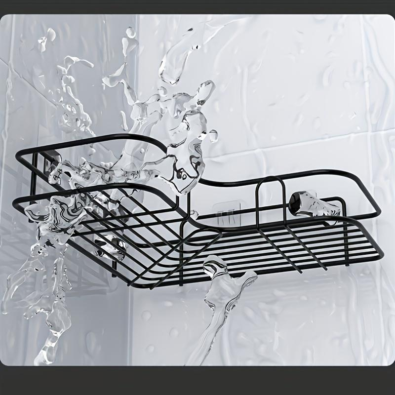Stainless Steel Corner Bathroom Storage Rack No Punching Bathroom Storage Rack Toilet Bathroom Wall Triangle Rack