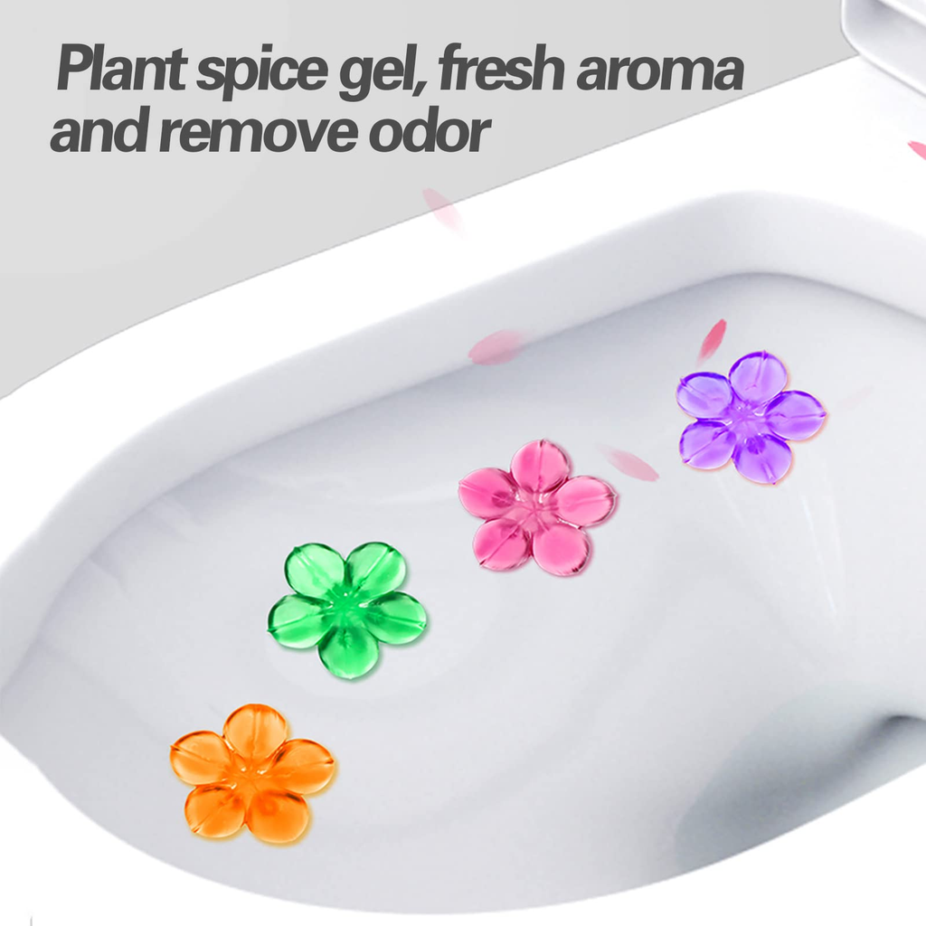 Toilet Bowl Cleaner | Flowery Floral Toilet Bowl Cleaner Stamp | Removes Scale and Stains, Freshens Air | Deodorizing Cleaner | 6 Stamps, Buy One, Get One Free