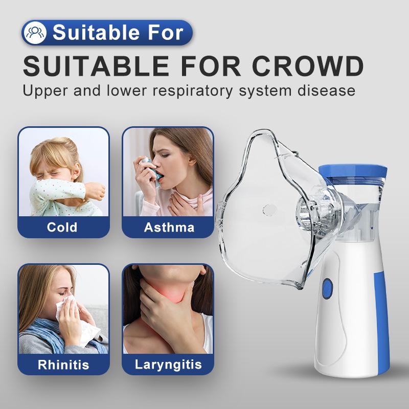 Ultrasonic Nebulizer Rechargeable Nebulizer Machine for Adults and Younger People, Portable Nebulizer with Two Modes