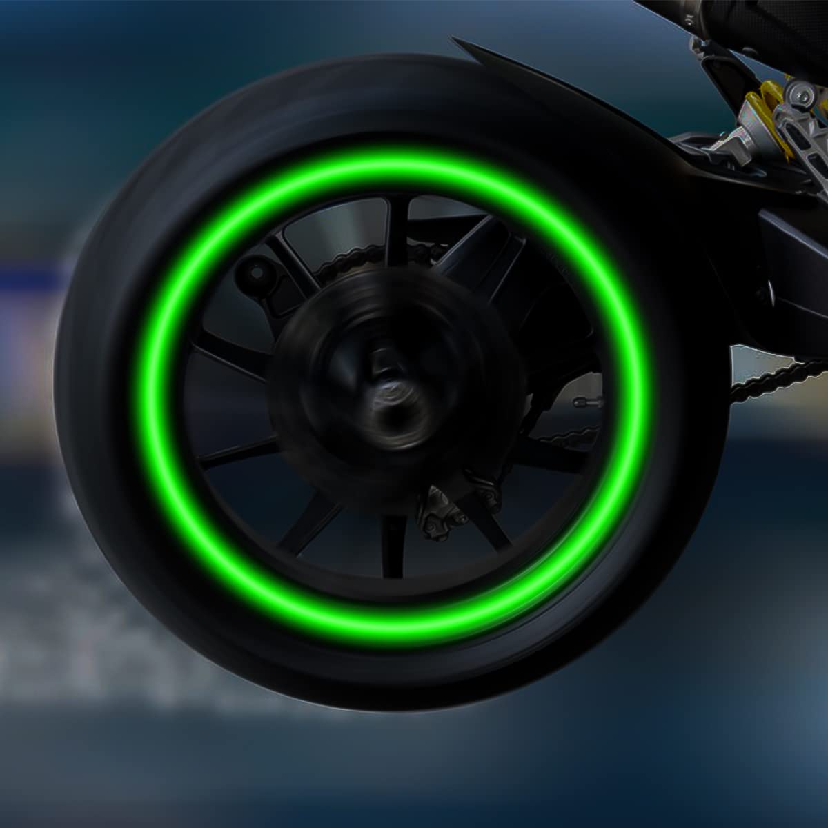 Car Stickers Glowing Wheel Hub Sticker, Luminous Car Stickers forNight High Reflective WheelStickers
