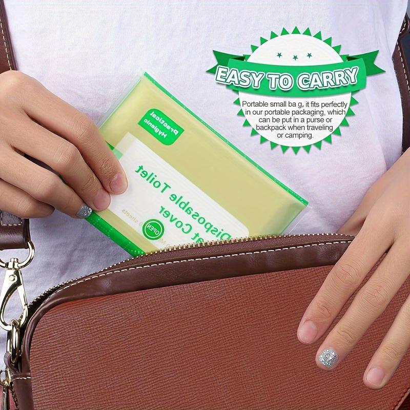 Disposable Toilet Seat Covers Paper (20 PCS) ,100% Biodegradable,Travel Accessories Public Restrooms,