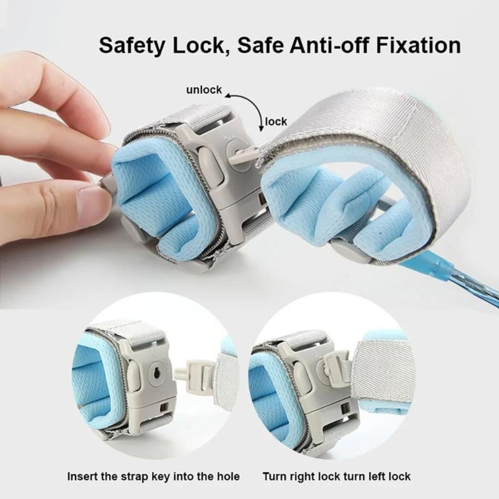 Anti-Lost Leash, Anti-Loss Wrist Strap, With Safety Belt and Key Chain, Rotating Headband Lock for Added Convenience and Safety, Outdoor Auxiliary Belt