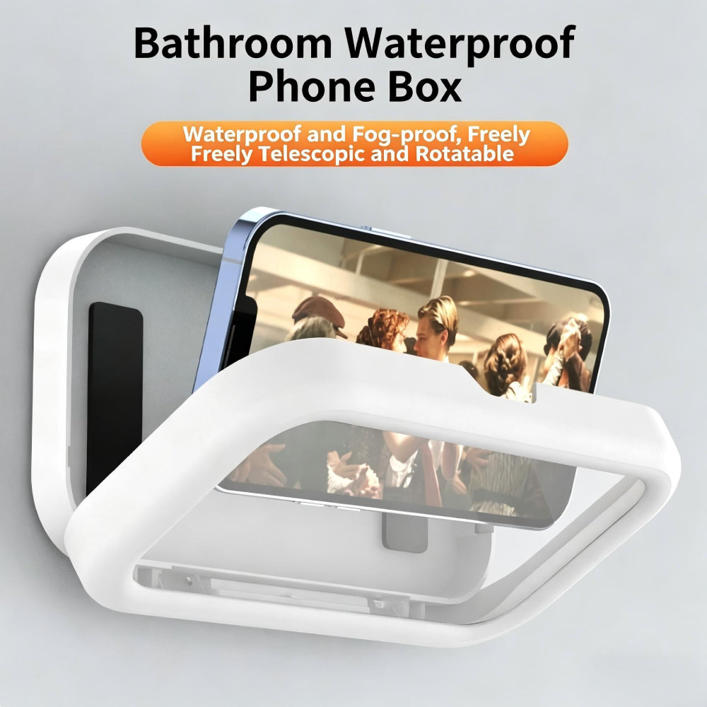 Waterproof phone case for bathroom