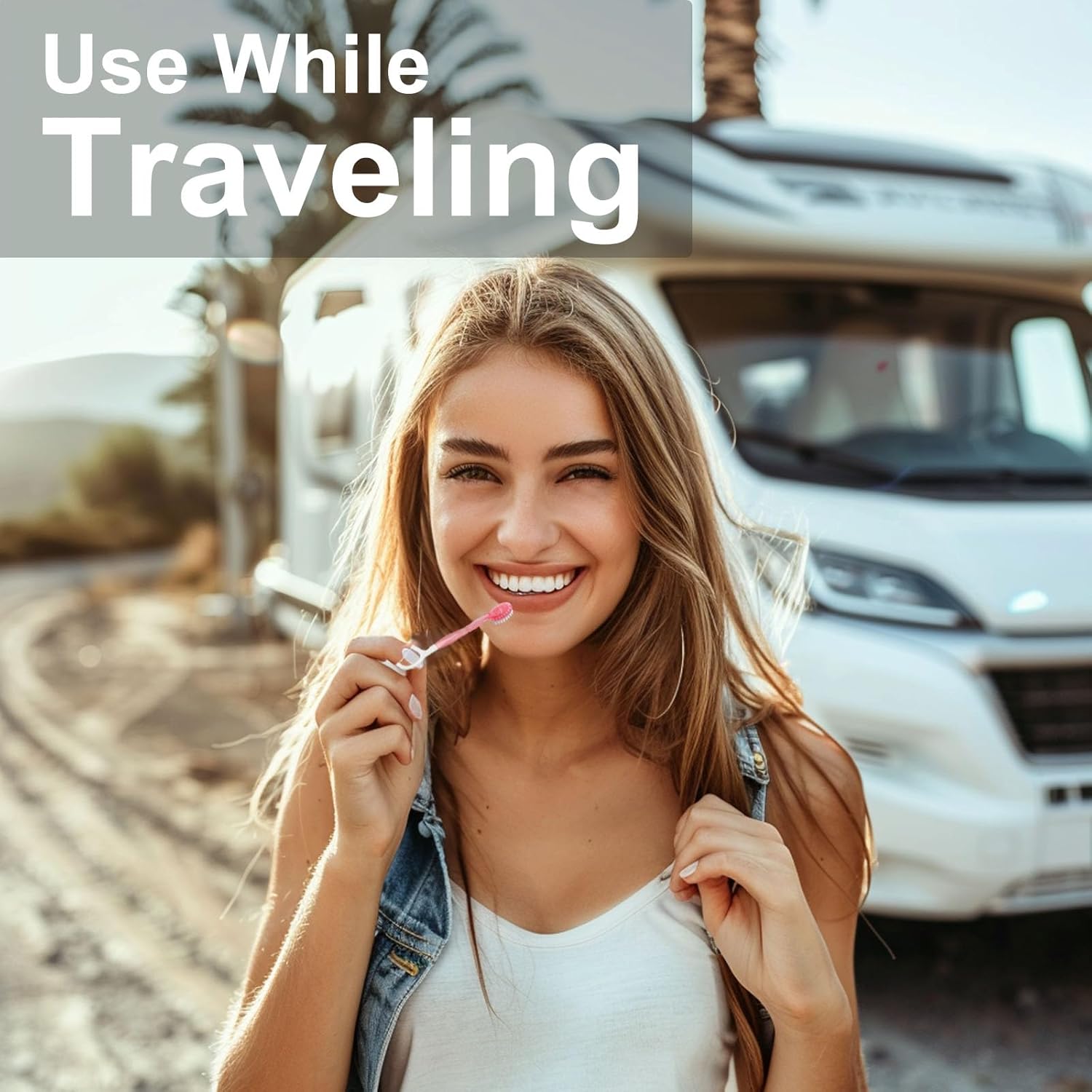 Small Toothbrush Disposable Toothpaste,Tongue Scrapers,Floss and Pick.Travel Pack For 26 Count.