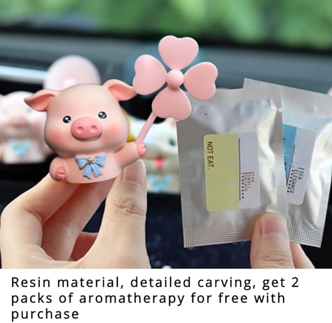 Car Aroma Diffuser Cute Car Decorations Piggy Shape Car Decorations, Car Aroma Diffuser Car Decorations
