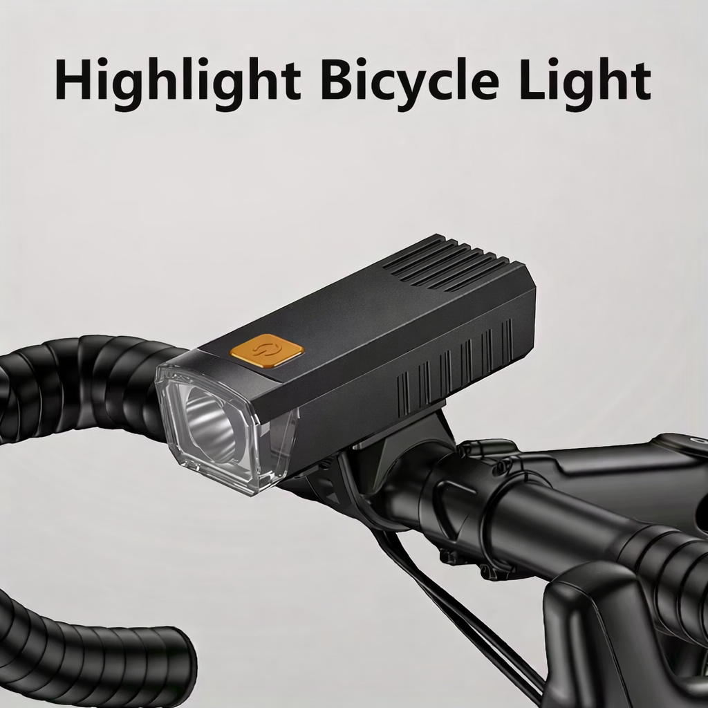1 PC LED Bike Light, Type-C Rechargeable Bicycle Lights, Ultra Light Bicycle Headlight, 4 Modes MTB Bicycle Light Front, Powerful Bright Bike Lights for Outdoor Road Mountain Biking
