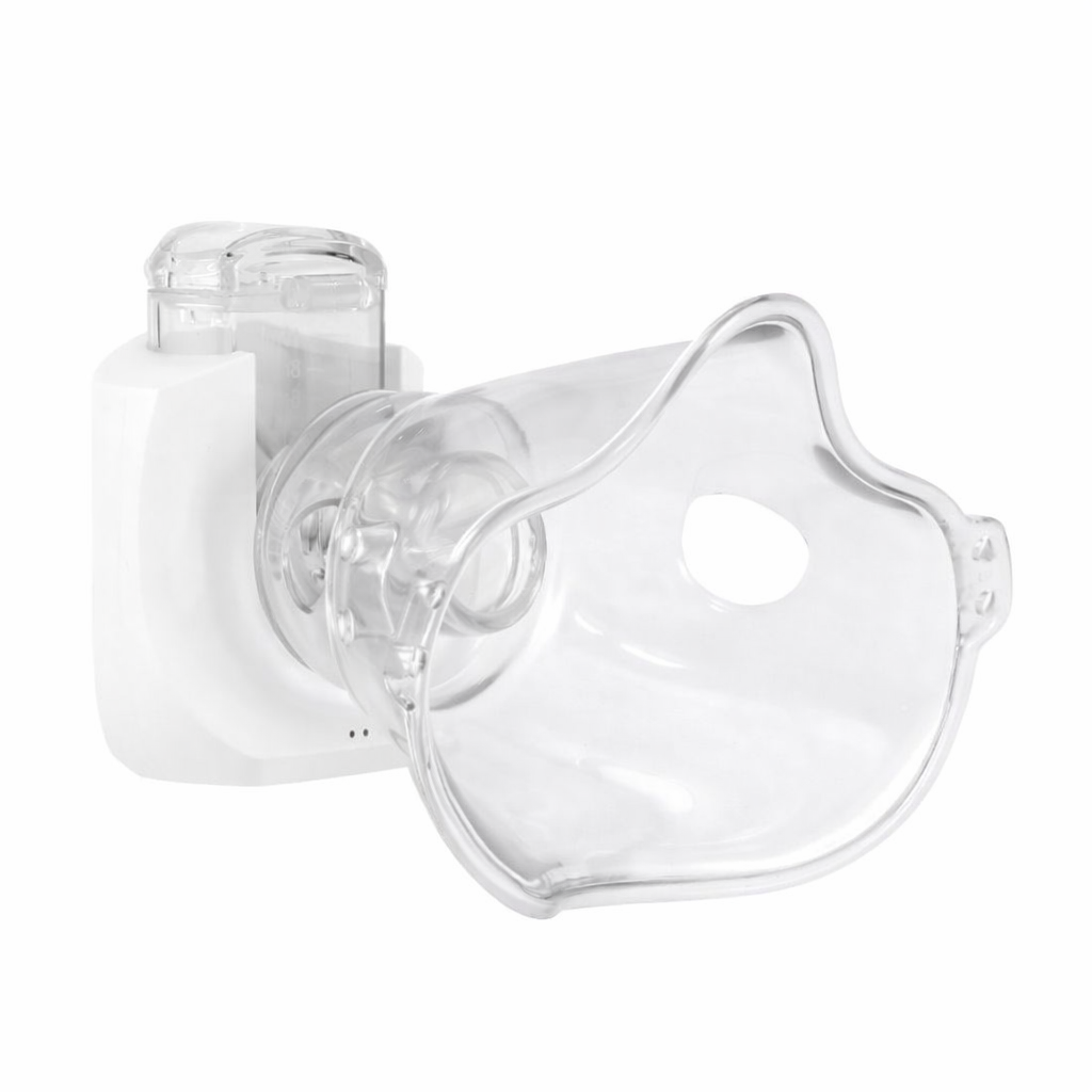 Handheld Ultrasonic Mesh Nebulizer, Portable Rechargeable Home Nebulizer with Face Mask & Mouthpiece, Compact Self-Cleaning Design for Travel and Daily Respiratory Support