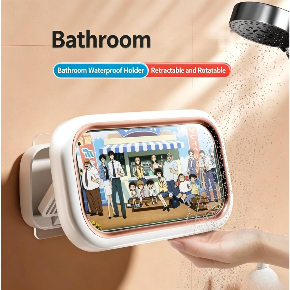 Waterproof phone case for bathroom