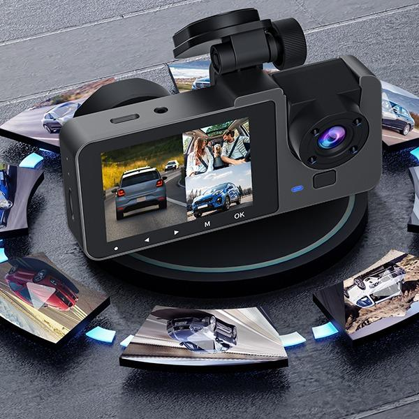 4K Dash camera for cars,dash cam front and rear,32GB Card,Built-in Super Night Vision,24H Loop Recording
